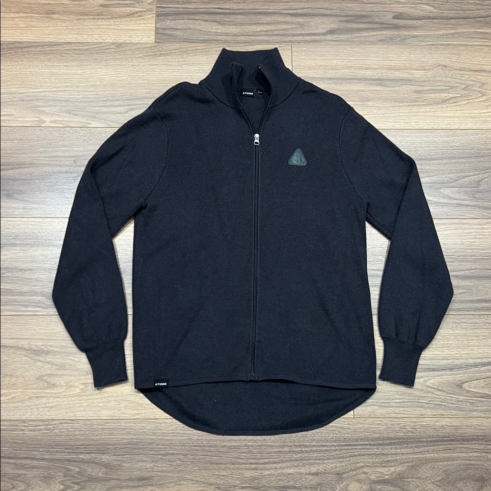 Tobe Ovis Merino Shirt Mid Layer Quarter Zip Pullover in Gray Size Medium